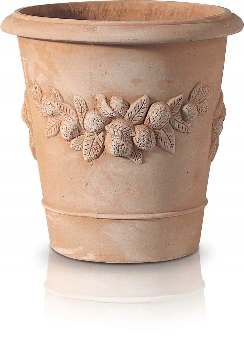 Duża Donica Do Ogrodu Włoska Z Terakoty Sdt 163 39X40 CM