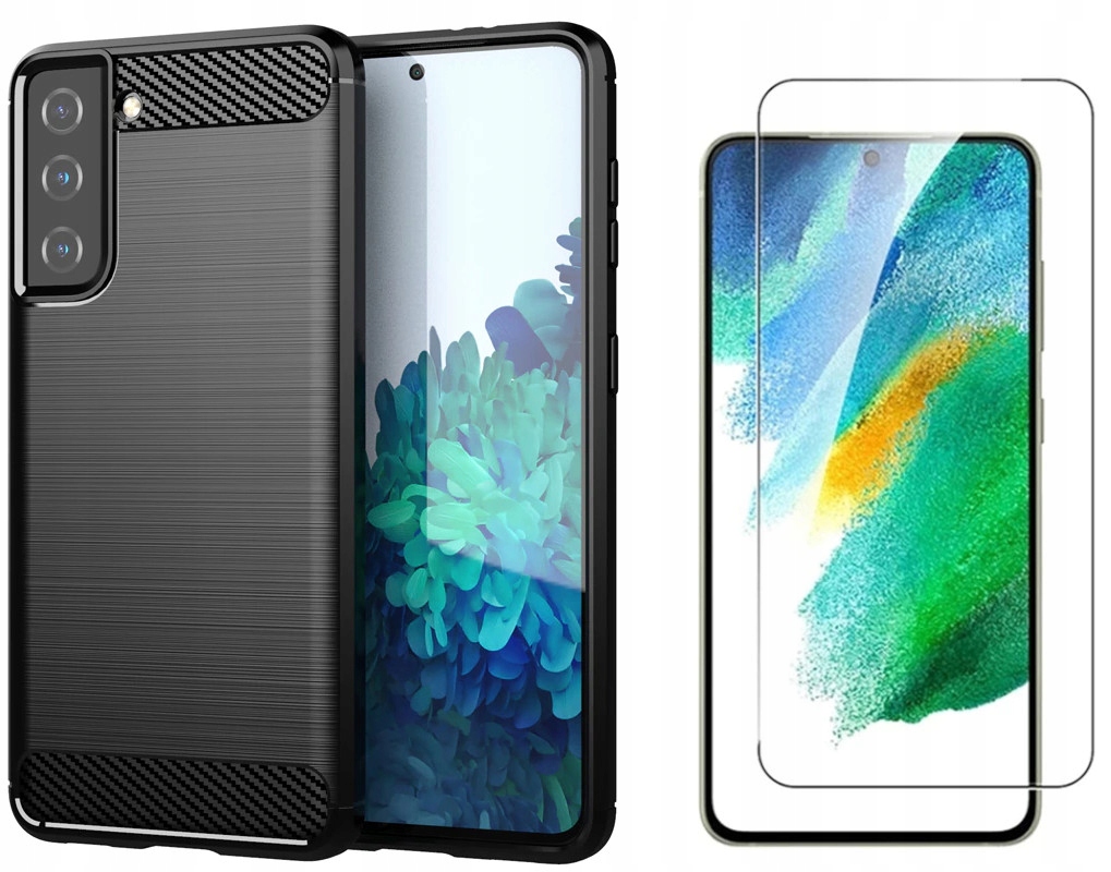 

Etui Karbon do Samsung Galaxy S21 Fe 5G Szkło