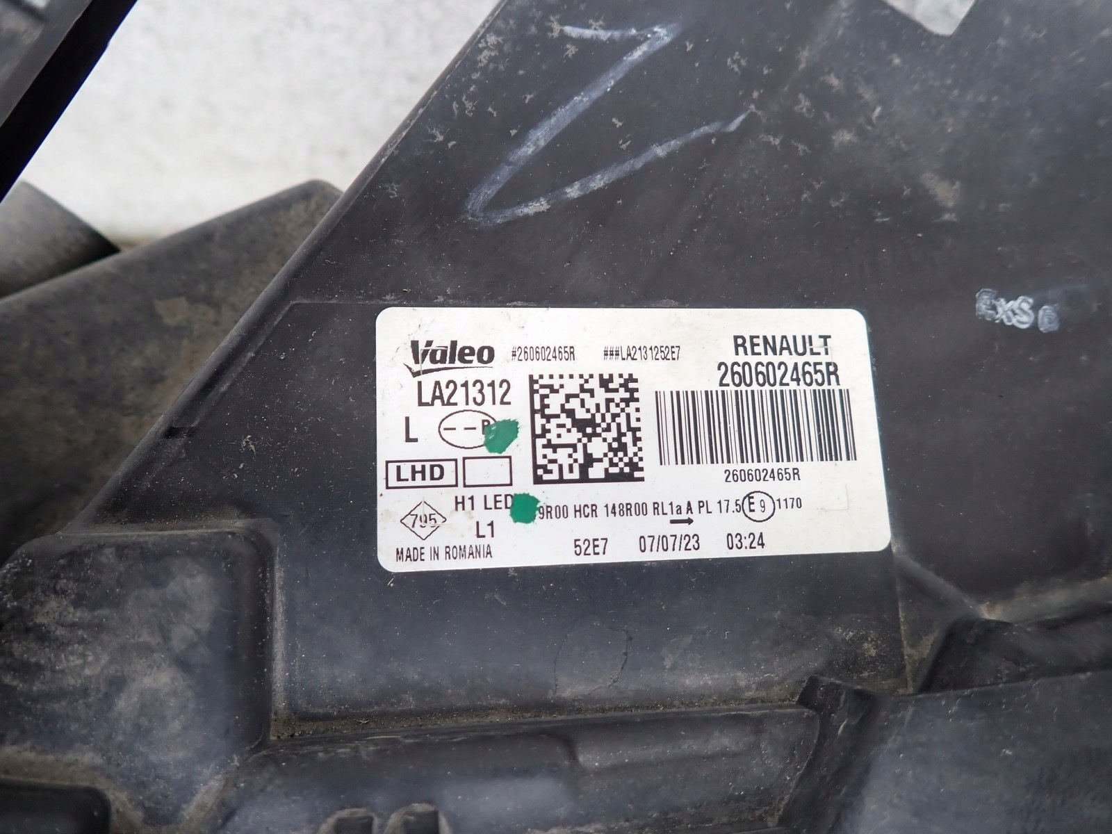 light left REFLEKTOR left LED DACIA DUSTER 2 II HM LIFT 21-24R 260602465R