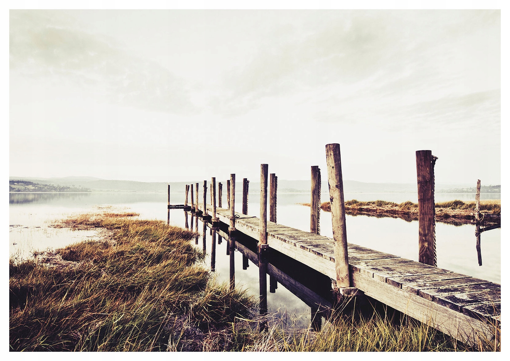 Fototapeta Ticho Pokoj Jazero Príroda Perspektíva Drevo 416x290 lepidlo