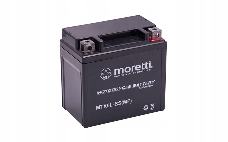 Akumulator MTX5L-BS YTX5L-BS Moretti Żelowy Agm 12V 5AH 70A