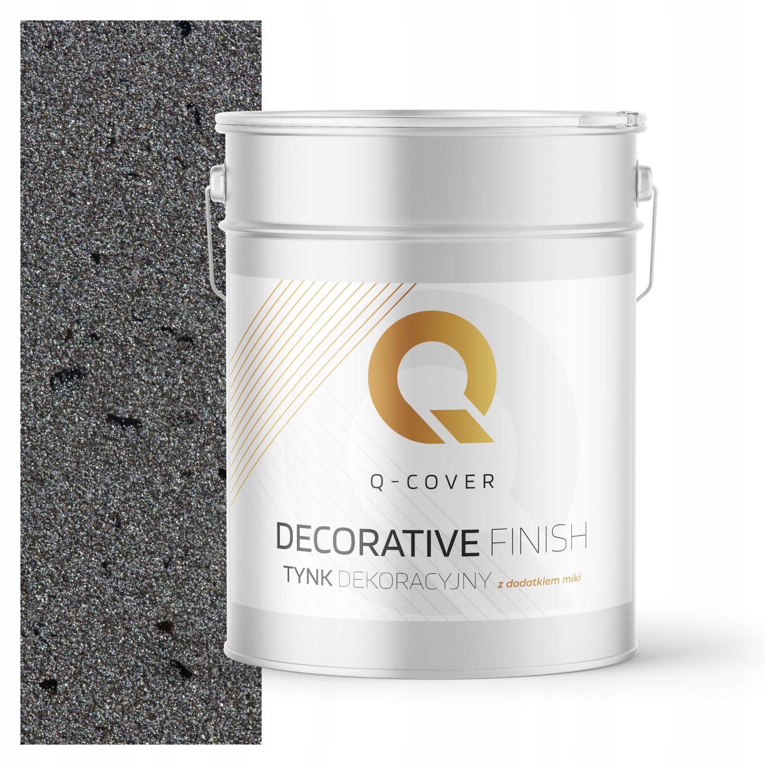 Dekorativní Omítka Barva Tmavě Šedá S Černou Mikou D915 15kg Miková Premium