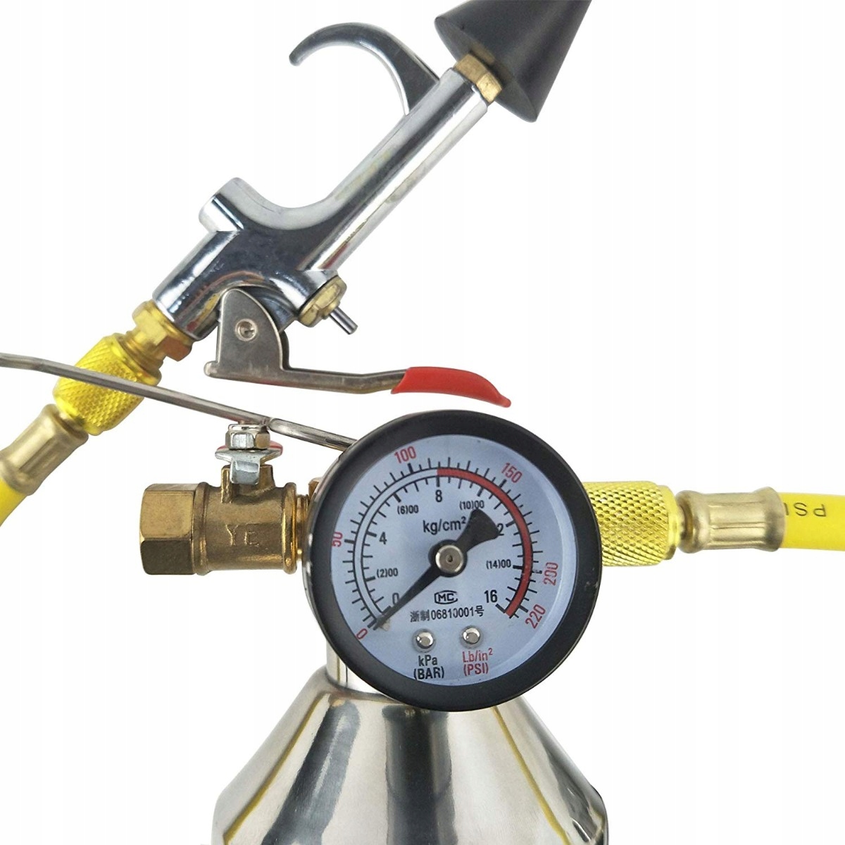 Sada pro oplachování klimatizace s manometrem