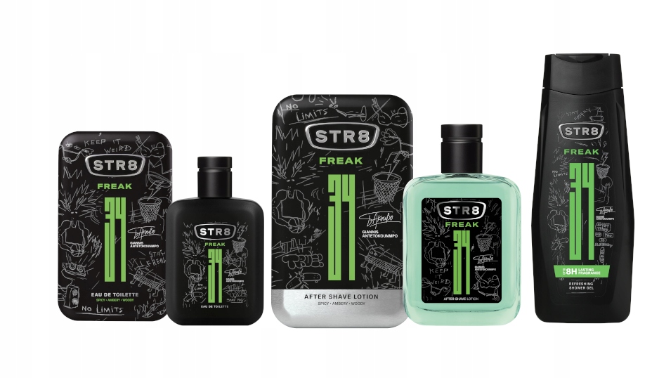 STR8 FREAK ZESTAW 3cz EDT 50ml+ ASL 100ml+ ŻEL 400ml