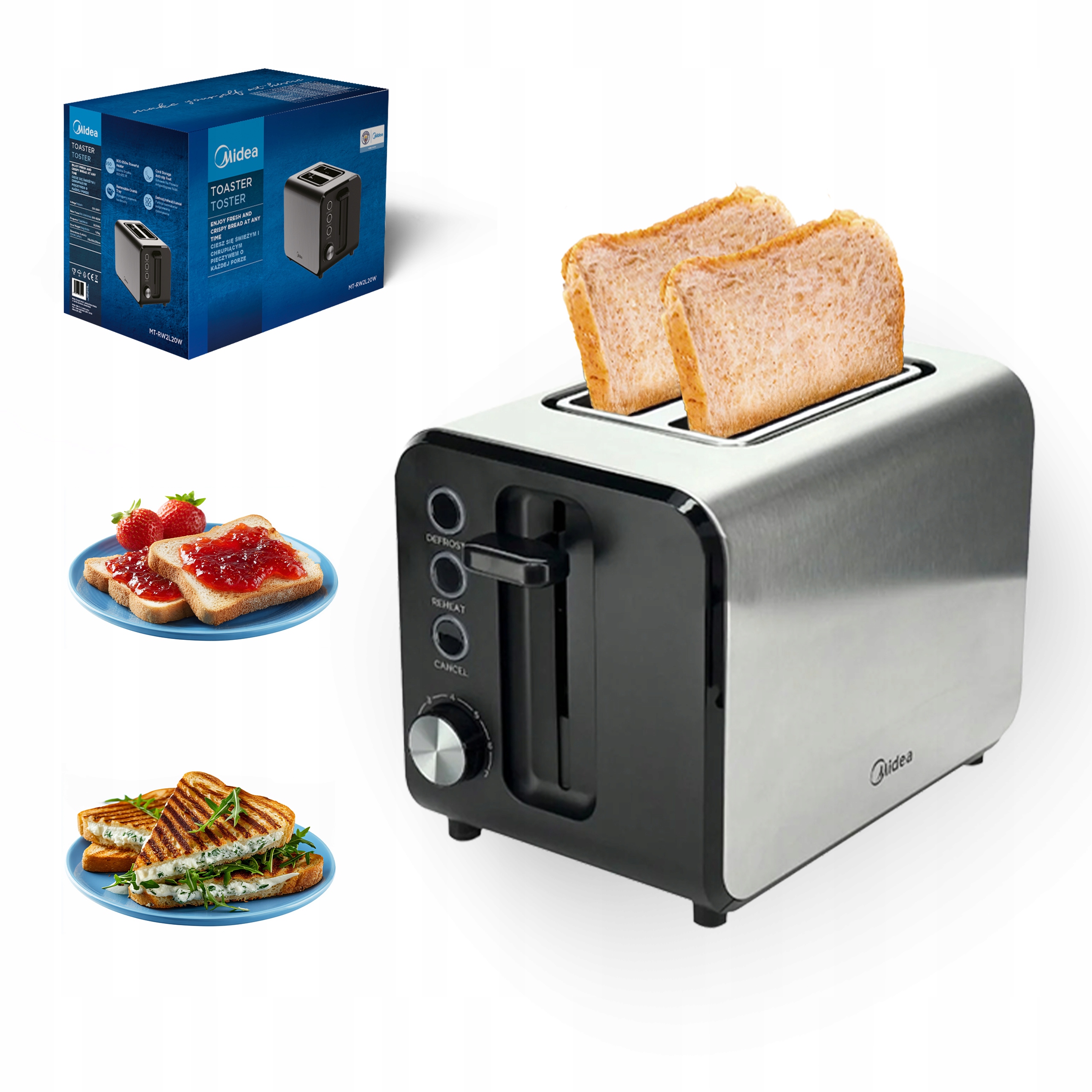 Toustovač Midea RW2L20W