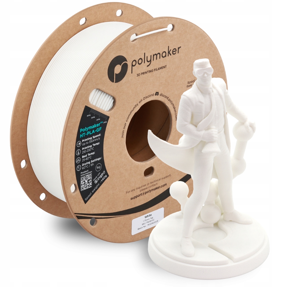 Polymaker Ht-pla-gf White 1.75mm 1kg