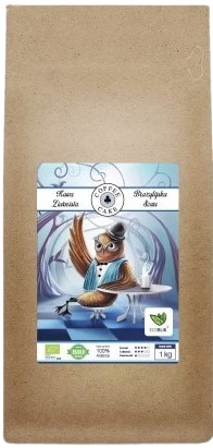 Levně Ecoblik Káva Brazilská sova 1 kg Ekologická Arabica Ořechová zrnková