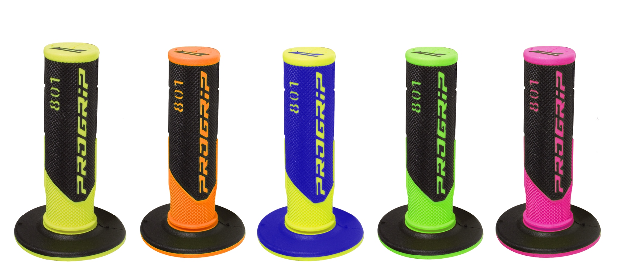 PROGRIP MANETKI OFF ROAD FLUO ŻÓŁTO NIEBIESKIE Producent Progrip