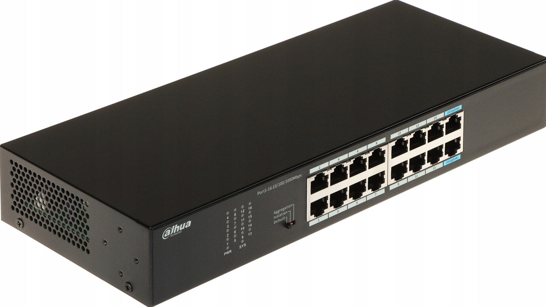 SWITCH PRZEMYSŁOWY S3016-16GT 16-PORTOWY DAHUA