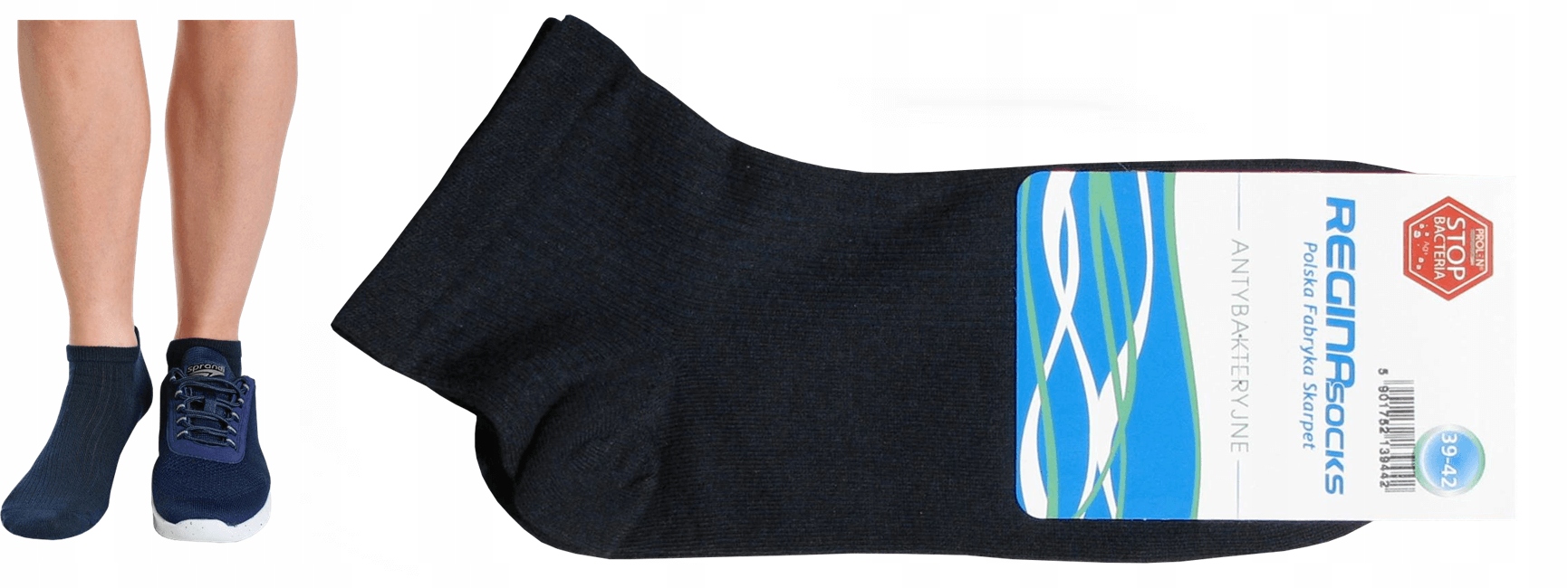 

Skarpety Męskie półkrótkie Pk Antybakteryjne 39/42