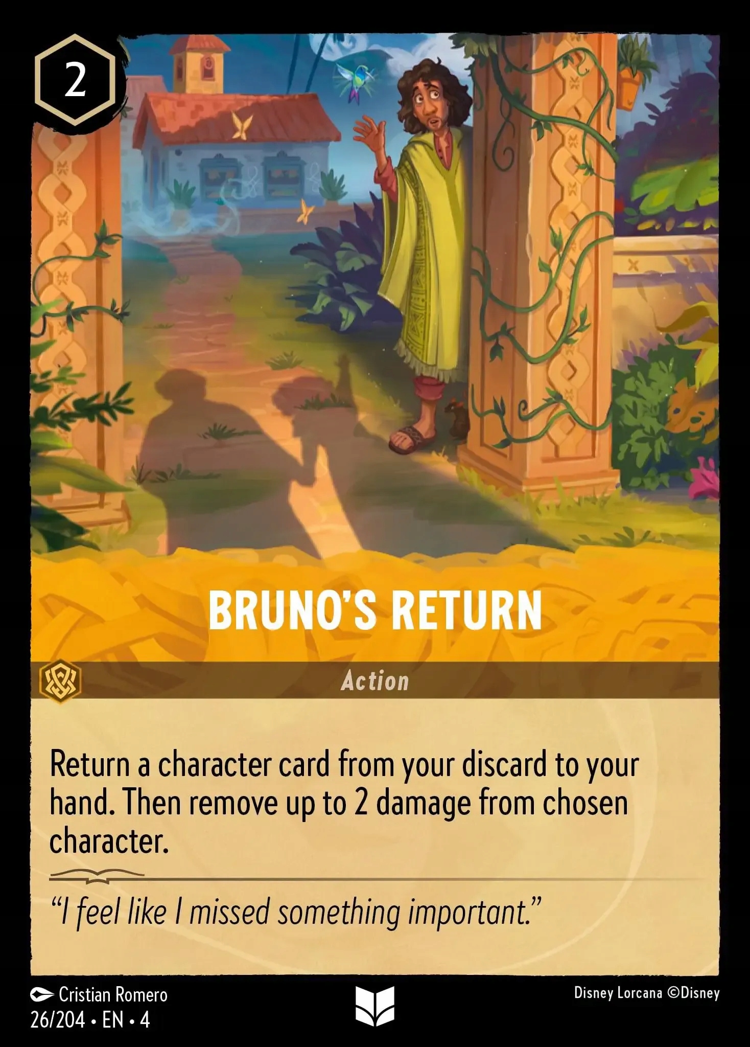 Disney Lorcana Bruno's Return 4URS #026
