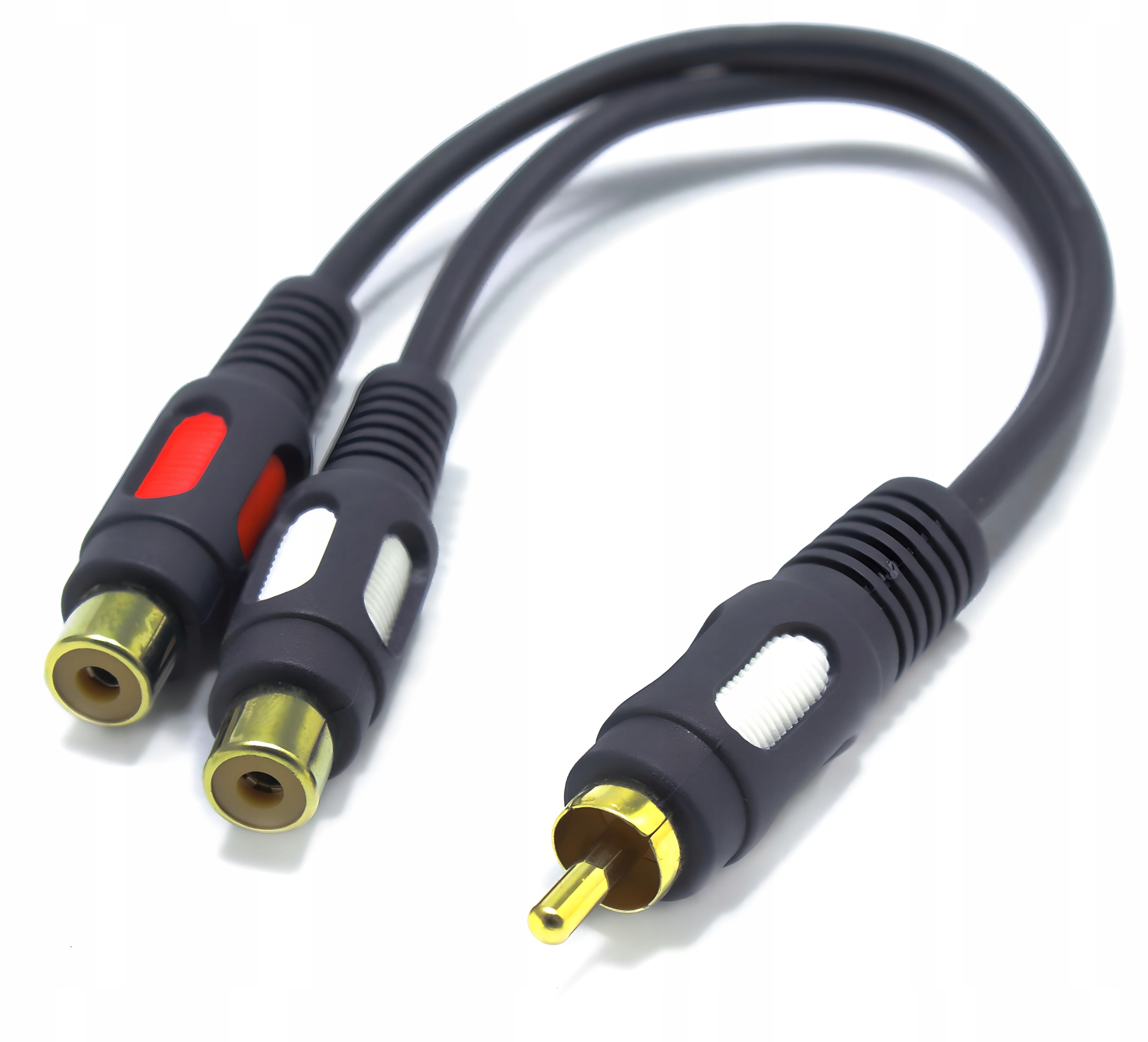 ADAPTER PRZEJŚCIÓWKA RCA WTYK RCA NA 2x GNIAZDO RCA RP09 VITALCO