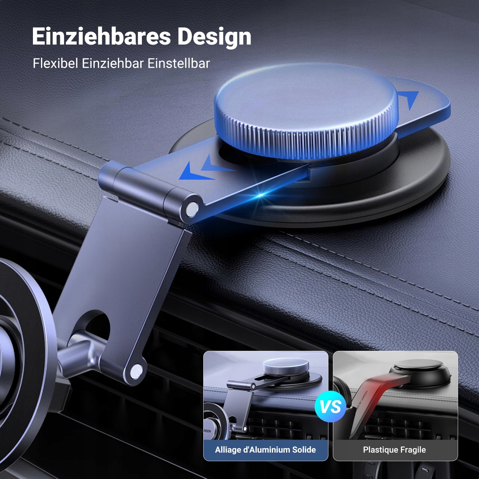 UGREEN MagSafe Car Mount 360° for iPhone 16-12 — miniatura 6