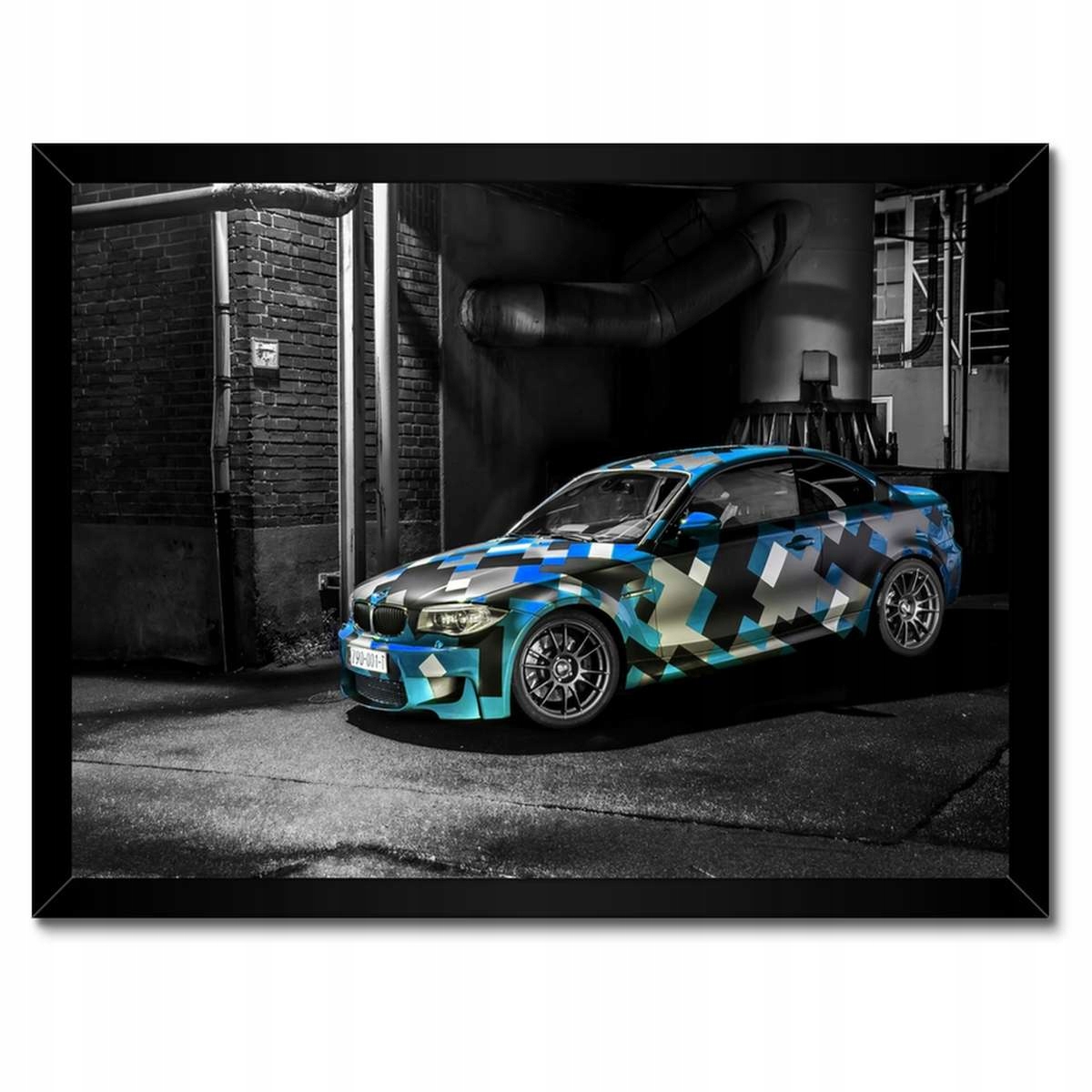 Plakáty v rámu 40x30 Tyrkysové Bmw