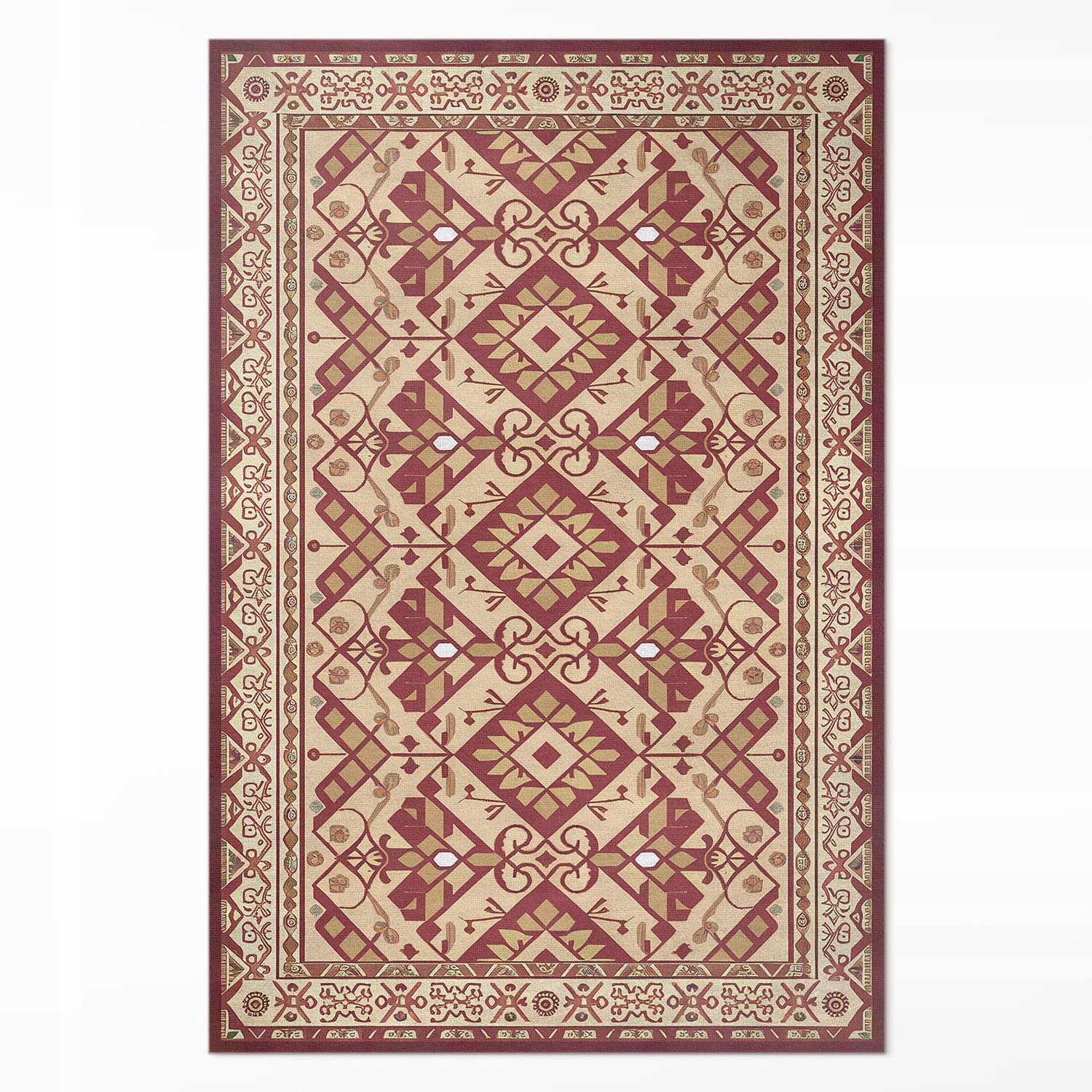 Loftový vinylový koberec Ozdobný vzor v starom vintage štýle XXL 150 x 225 cm