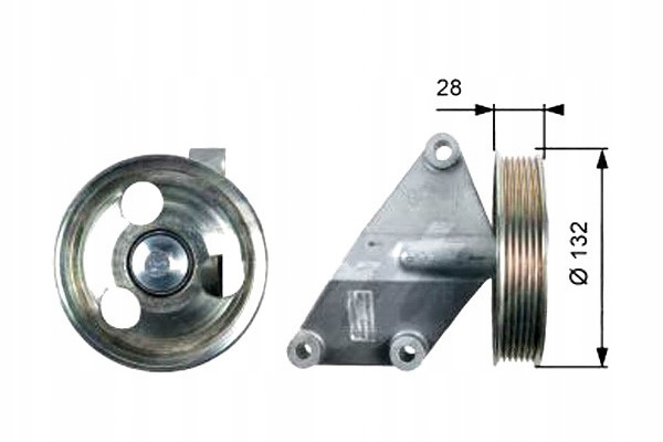 РОЛИК ПРОВІДНИЙ РЕМІНЬ CITROEN ДЖАМПІ FIAT SCUDO UL
