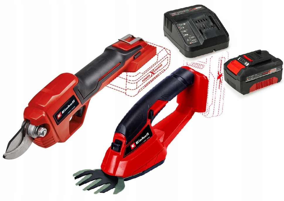 Einhell Sada Elektrického Náradia Do Záhrady 4AH 18V, Nožnice A Iné