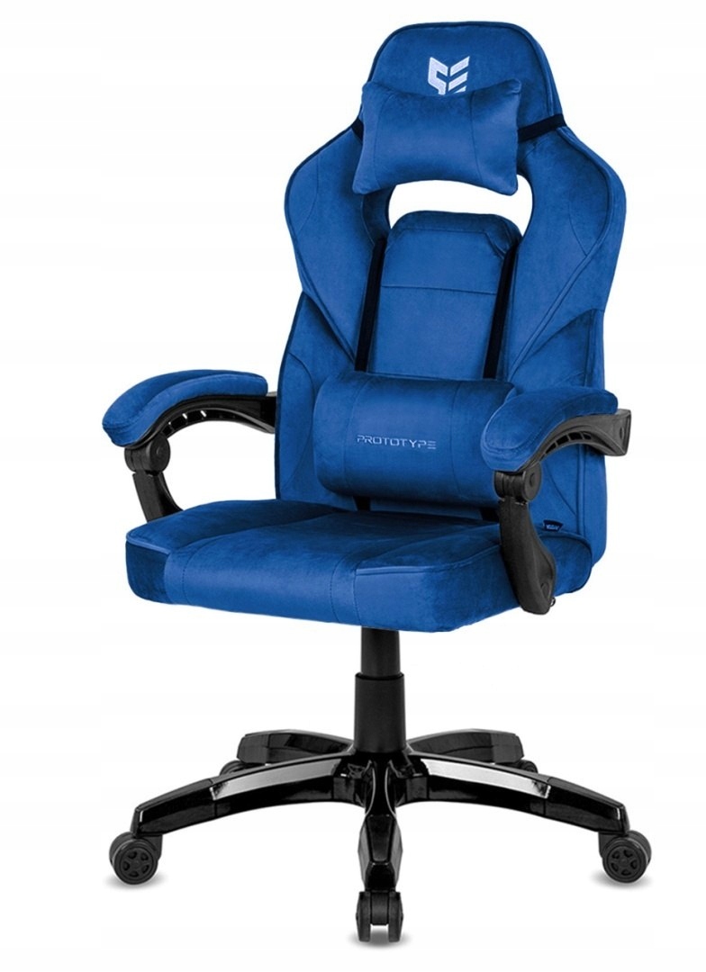 Otočné křeslo k psacímu stolu Titan Blue Alcantara Basic Prototype