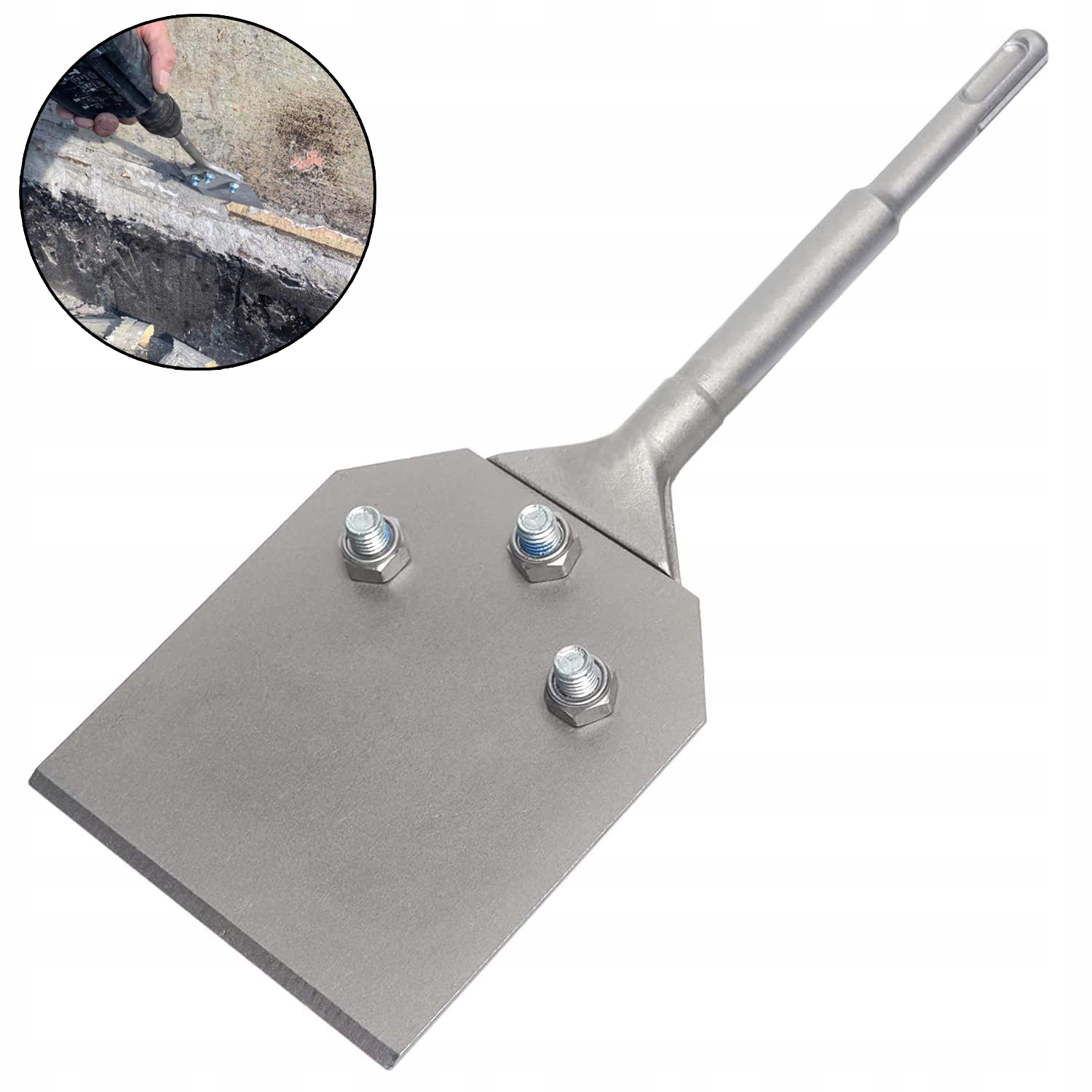 Dláto SDS-Plus Široké Ploché 250x100 Elastické Ocelové Pro Betonu Dlaždic