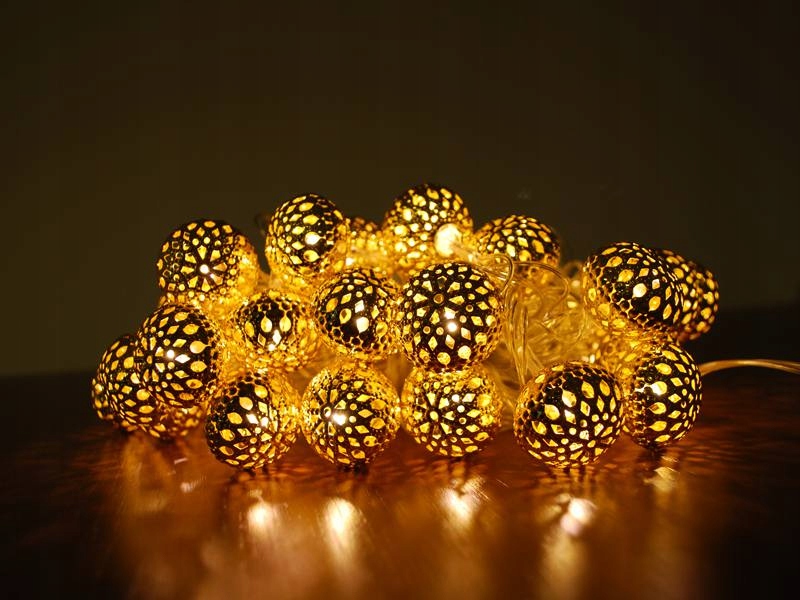 

Lampki Choinkowe Ornament Marokanka 6M Ciepłe Biał
