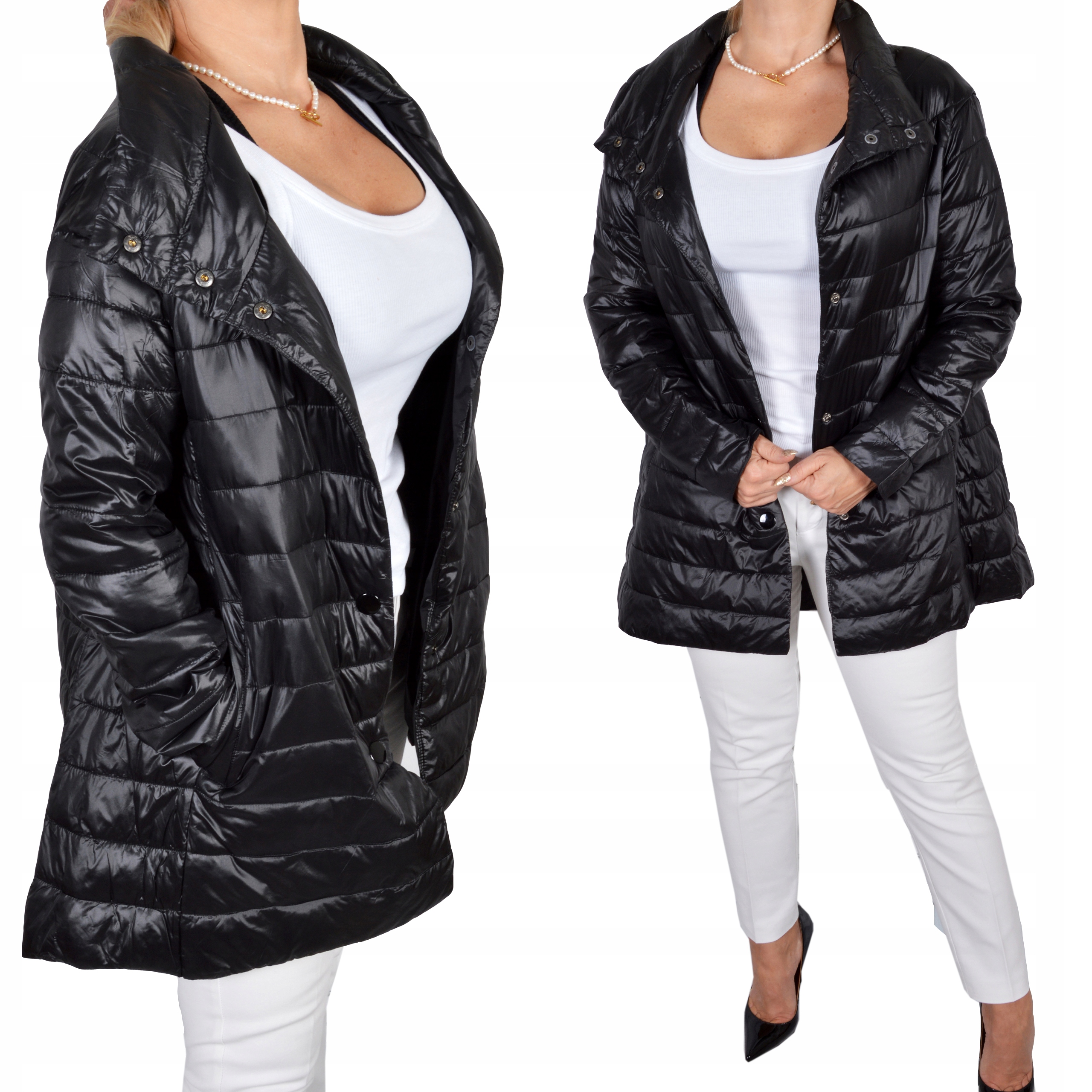 

Płaszcz Pikowany kurtka damska Parka PlusSize Hit