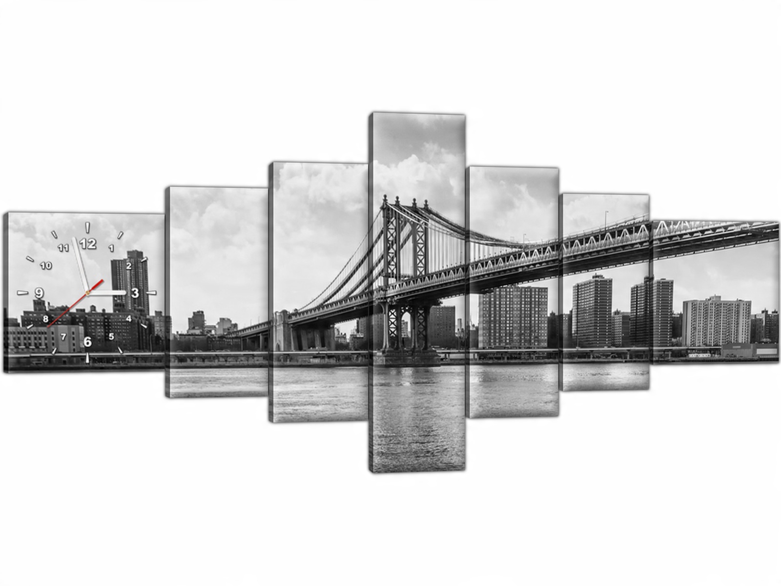 

Obraz z zegarem Most Miasto 160x70 do salonu Usa