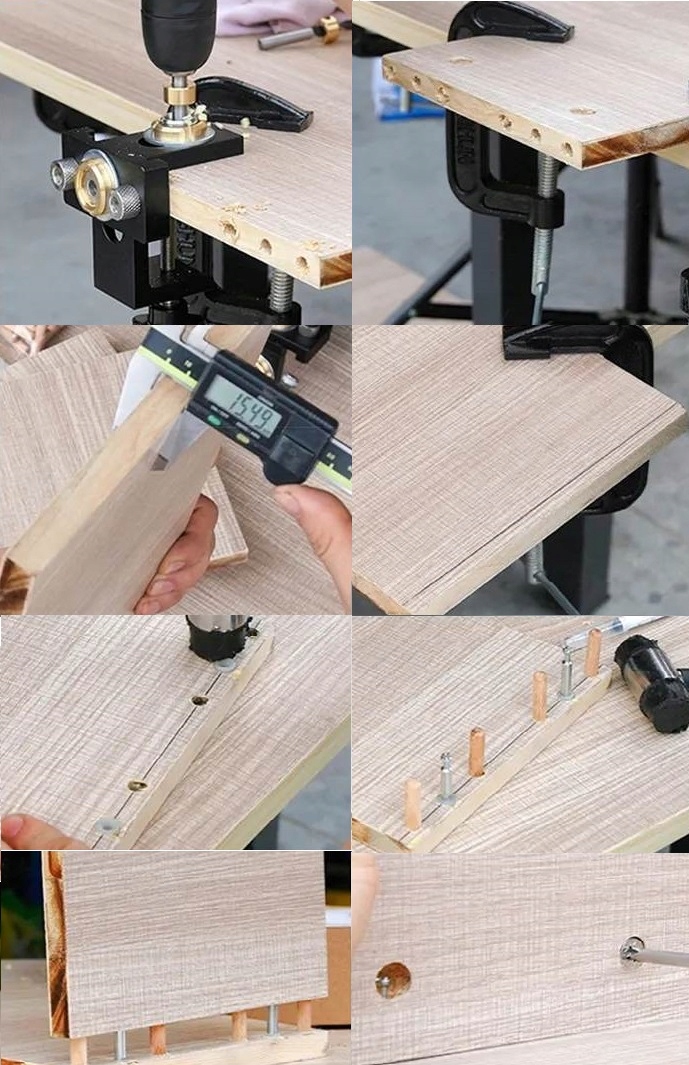 Szablon do połączeń mimośrodów 3w1 Stan opakowania oryginalne