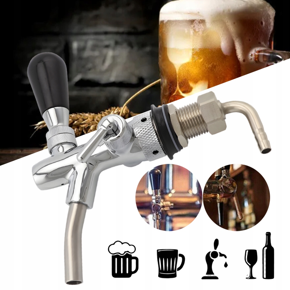 Regulovatelný Kohoutek Na Pivo, Příslušenství Pro Vaření Domů, Závit G5/8", Bar