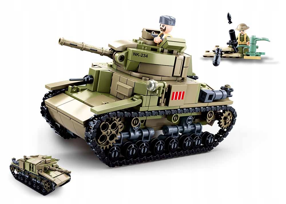 

Klocki Sluban Czołg M4 Sherman T40/M9 Wojsko 463
