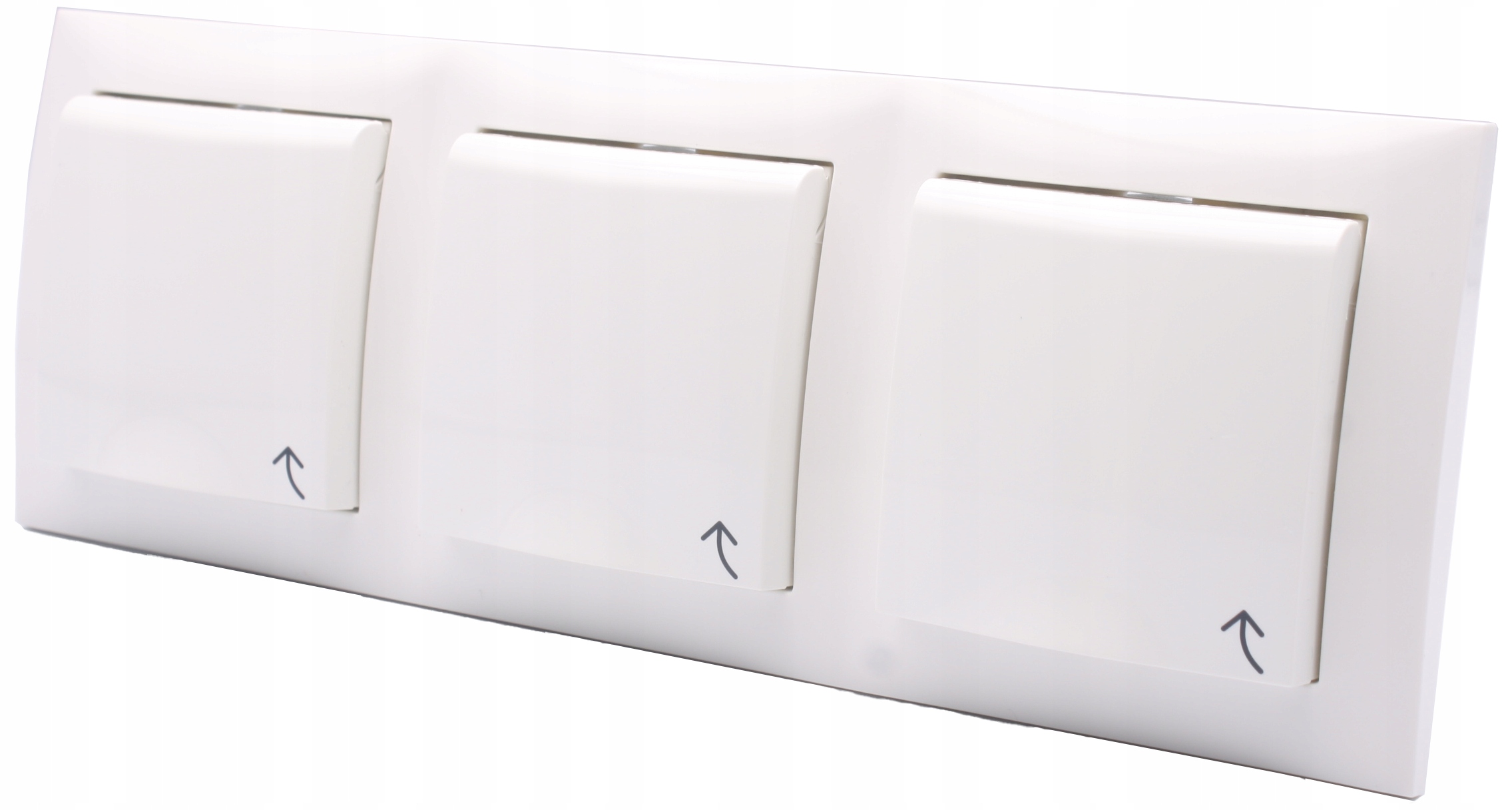 Berker čtverec zásuvka s trojitou klapkou do koupelny, bílá, sada s rámečkem