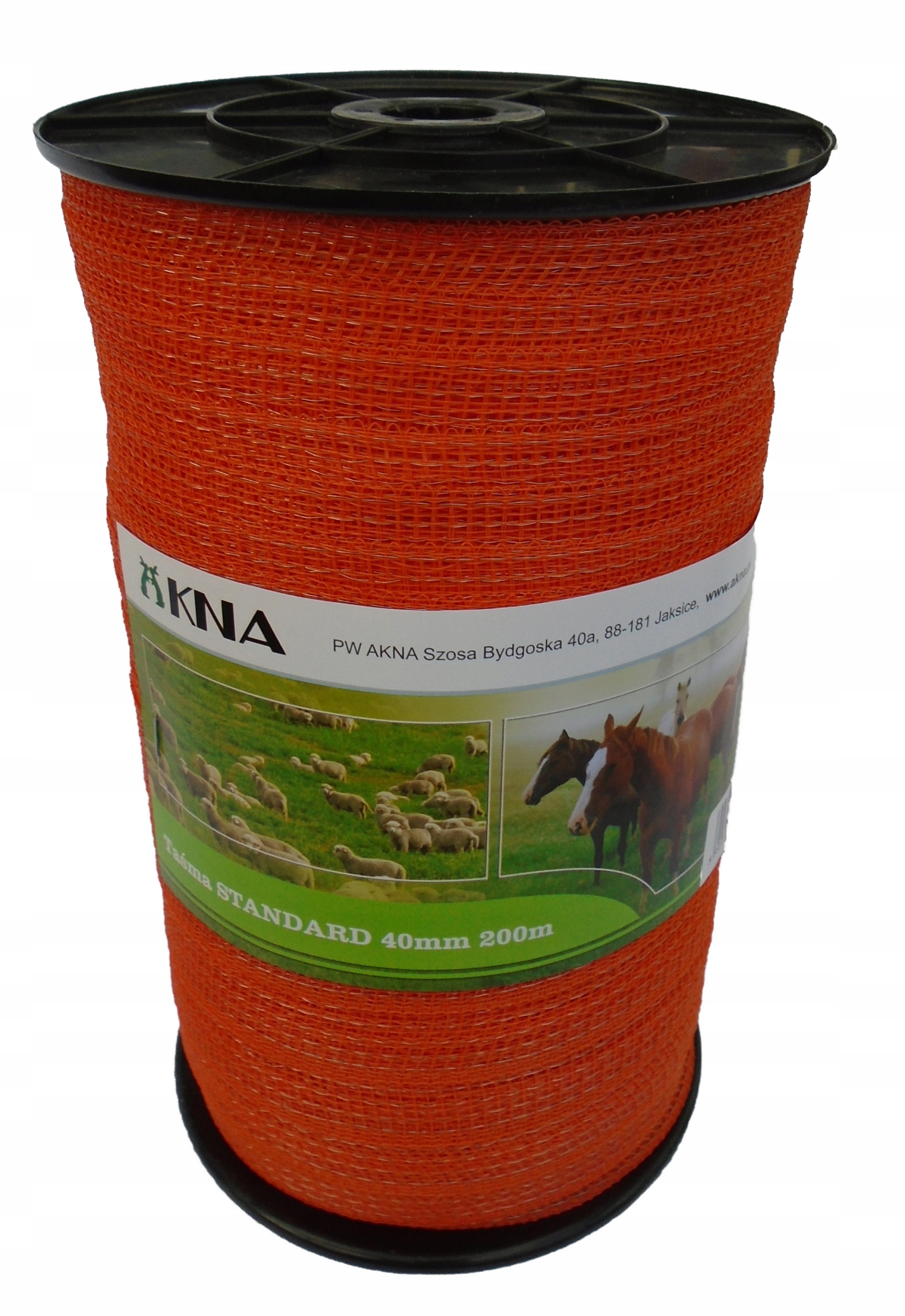

Taśma Standard 40mm 200m pomarańczowa pastuch koń