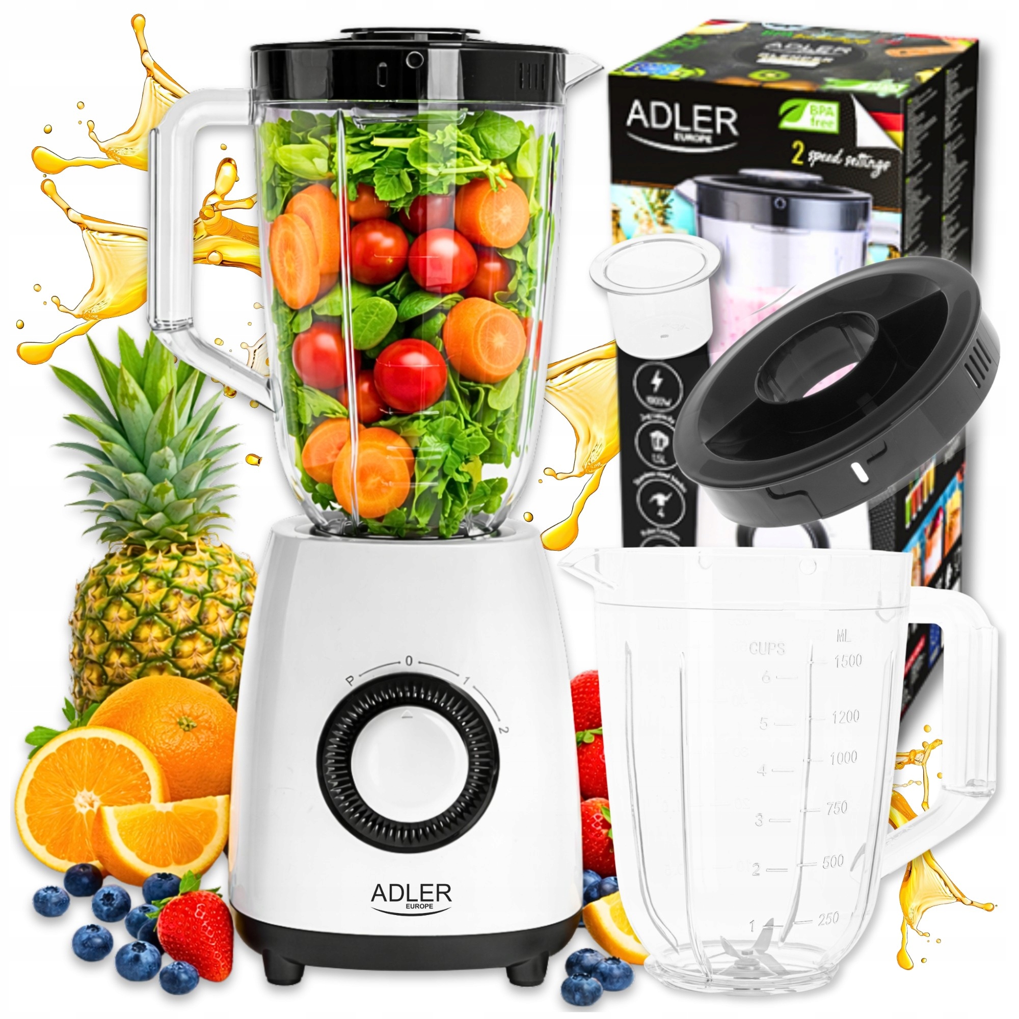 Stolní Mixér Na Smoothie A Koktejly, Mixér Drtí Led, Silný, 1000 W