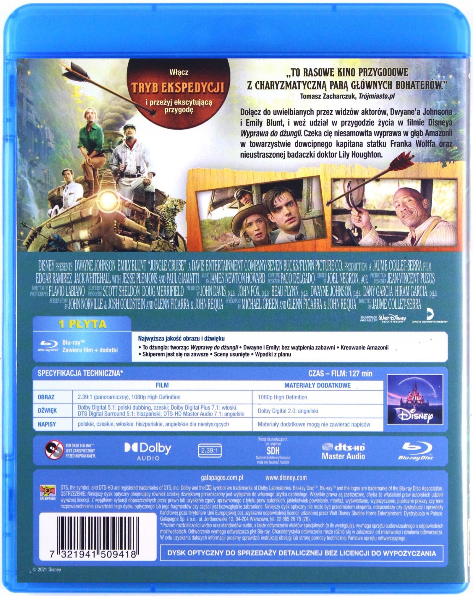 WYPRAWA DO DŻUNGLI [BLU-RAY] Stan opakowania oryginalne