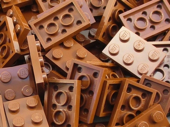 

Lego płytka 2x3 brązowy 4211189 3021 - 10 szt