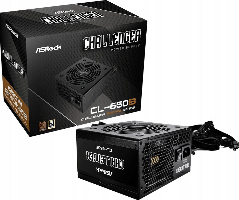 Zasilacz ASRock Challenger CL-650B 650 W 80 Plus Bronze