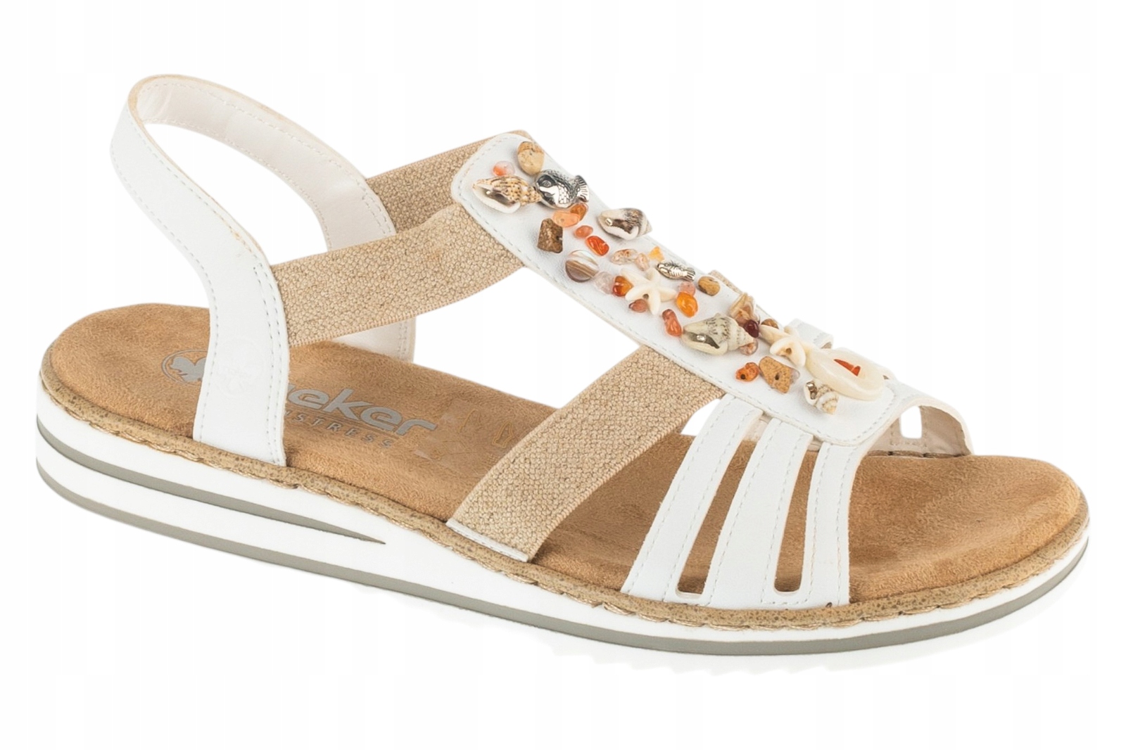 Rieker Sandals [36] Dámské sandály, bílé