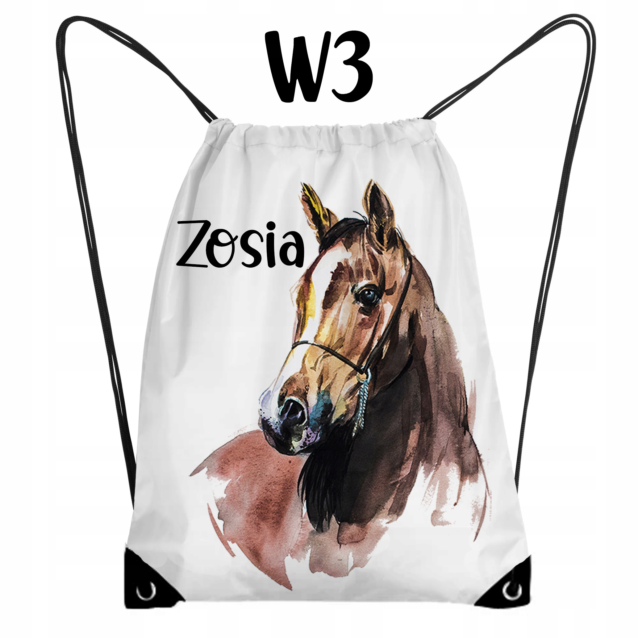 WOREK DO PRZEDSZKOLA PLECAK Z IMIENIEM KONIE w1 Kod producenta 005