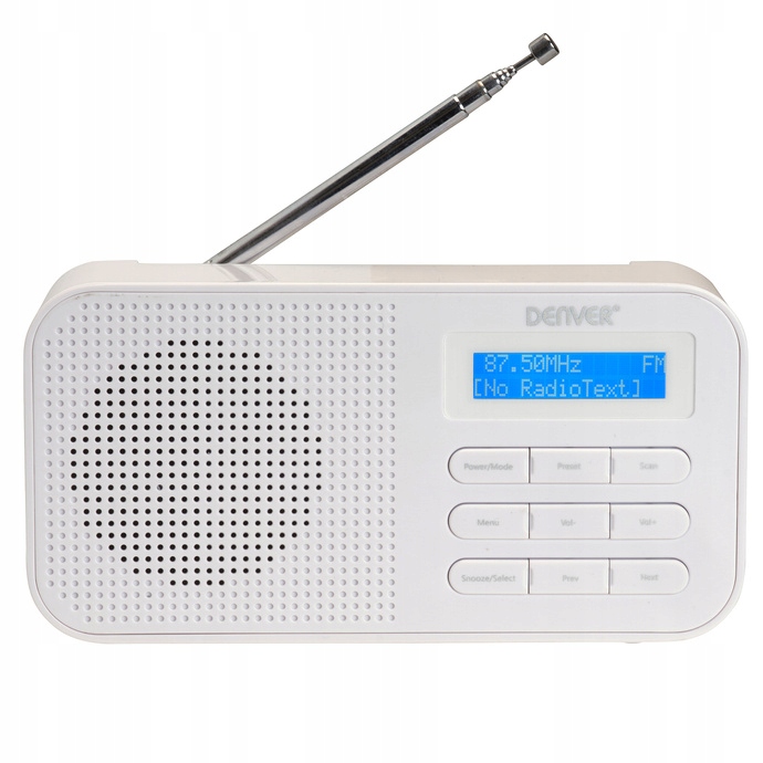Kompaktowe radio Dab+/fm Denver biały