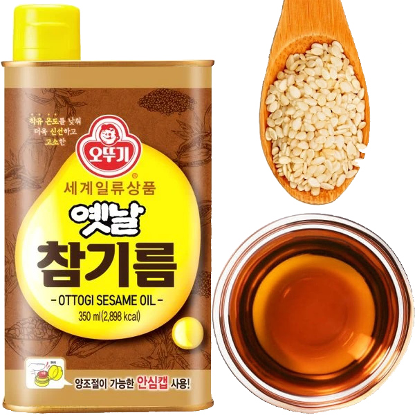 Kórejský sezamový olej z pražených sezamových semien Sesame Oil 350ml OTTOGI