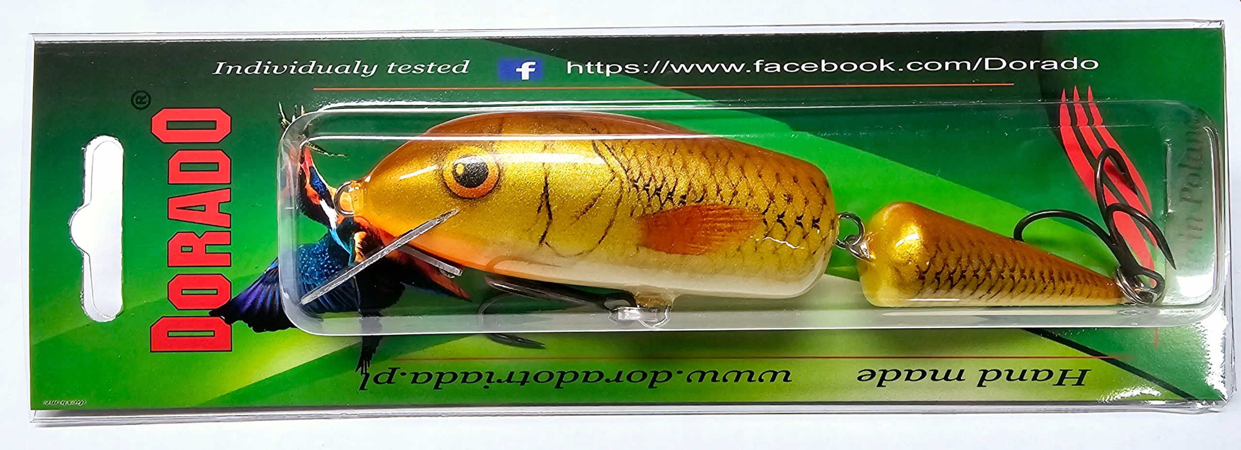Wobler Dorado Bombon Br 13cm 32g pływający Metalowy Ster Na Głowacice