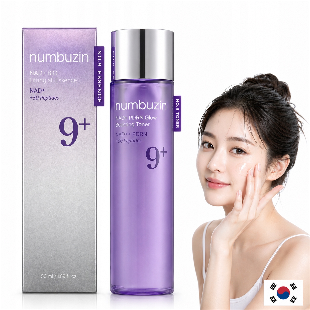 Originální korejský hydrolát No.9 Glow Toner Nad Pdrn – 150 ml
