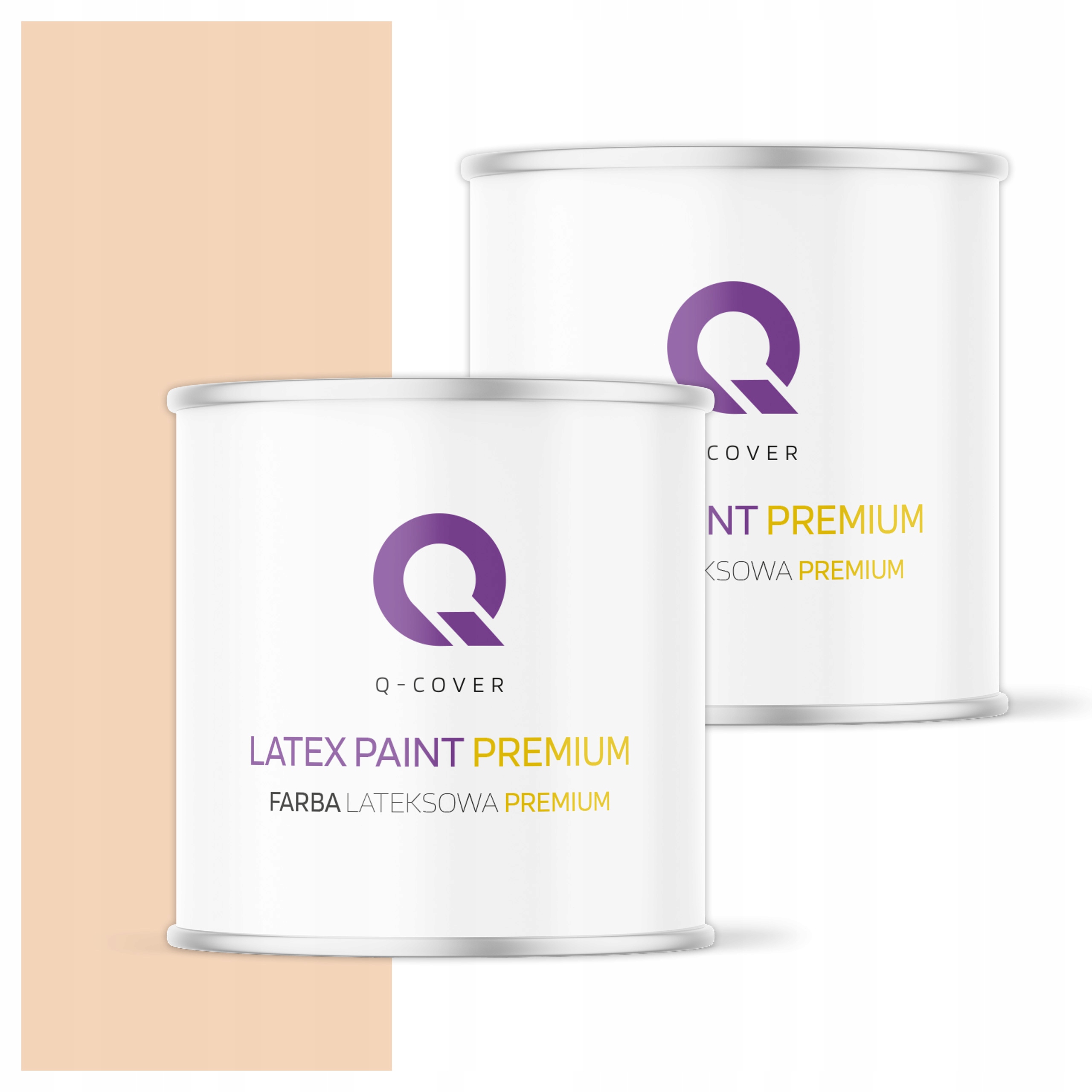 Plamovzdorná farba Umývateľná na steny stropov 2L Hlboká matná broskyňová