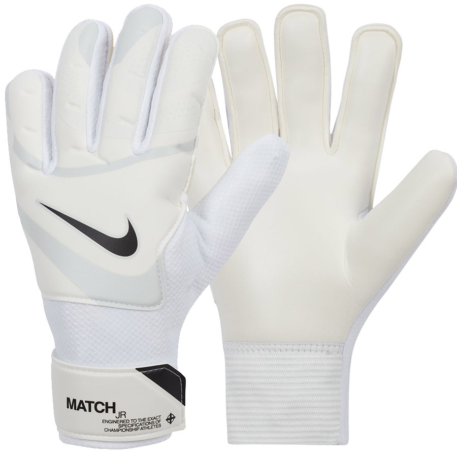Nike Gk Match Jr (4) Dětské rukavice, bílé