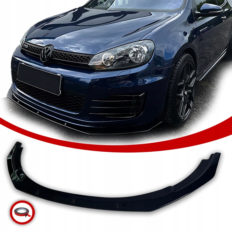 Vw Golf 6 Gti Gtd Přední Nárazníková Krytka Černá Lesklá