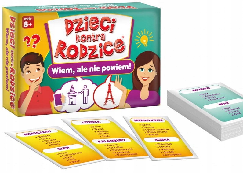 Wiem, Ale Nie Powiem DZIECI KONTRA RODZICE Fajna Gra PLANSZOWA Familijna