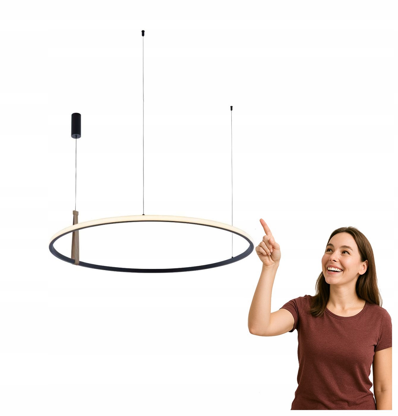 Závěsná Led lampa 42W Claud 22808-WOOD Zuma Line