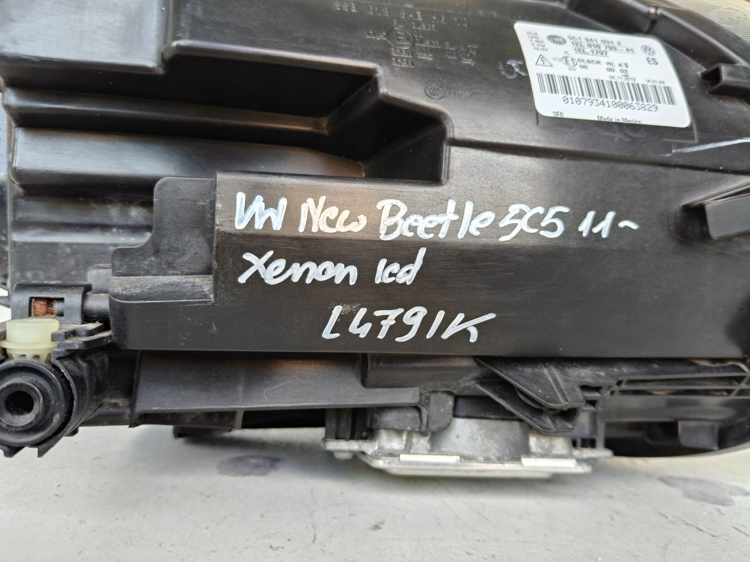 light left REFLEKTOR VW NEW BEETLE 5C5 11- XENON LED