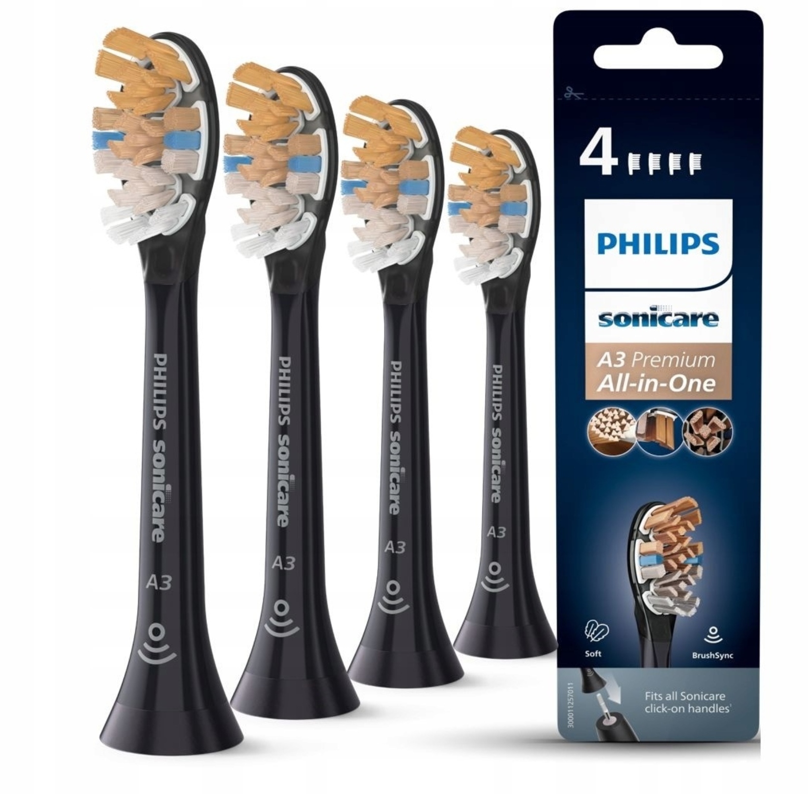 Orginalne Końcówki do Szczoteczki Philips Sonicare Premium All-in-One 4szt.