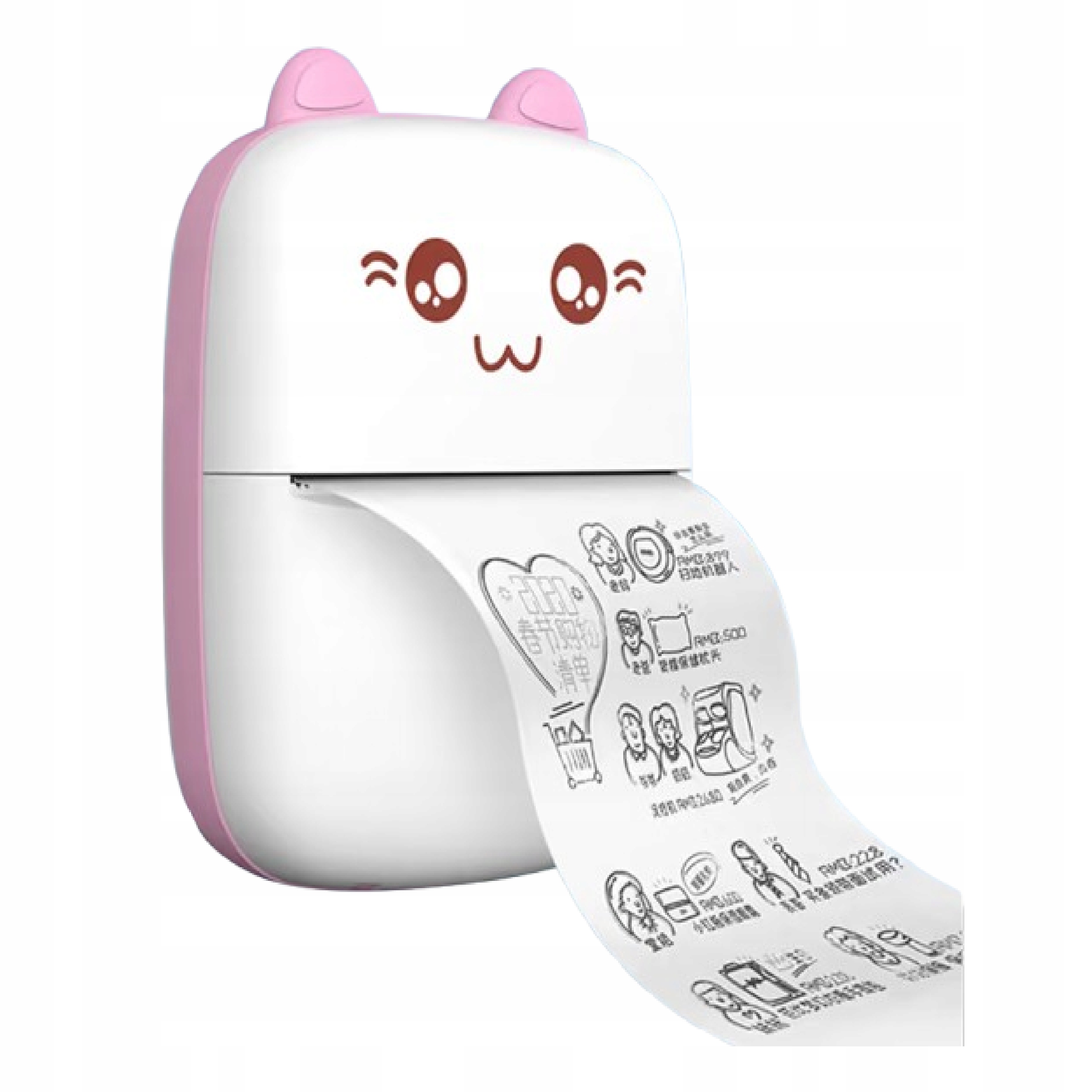 Mini drukarka termiczna DRUKUŚ papier termiczny 21 rolek aparat natychmiast