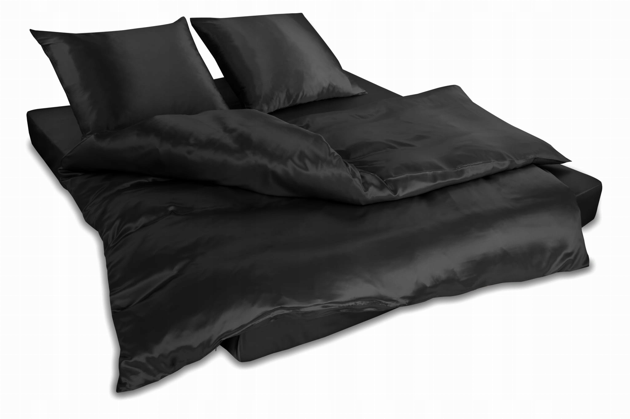 

Klara Pościel Jedwabna 200x220 Czarna 100% Jedwab